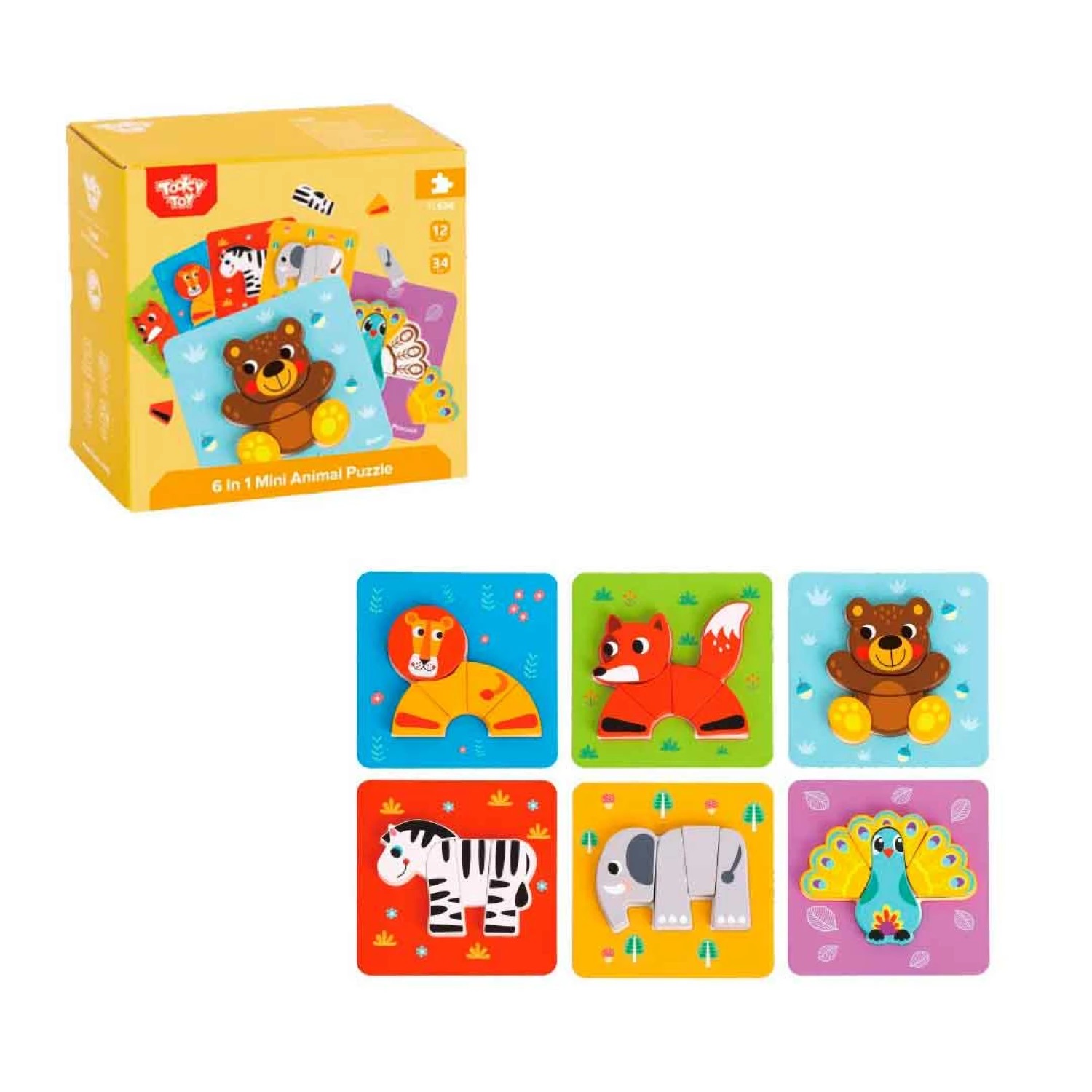 Tooky Toy PUZZLE ANIMALES