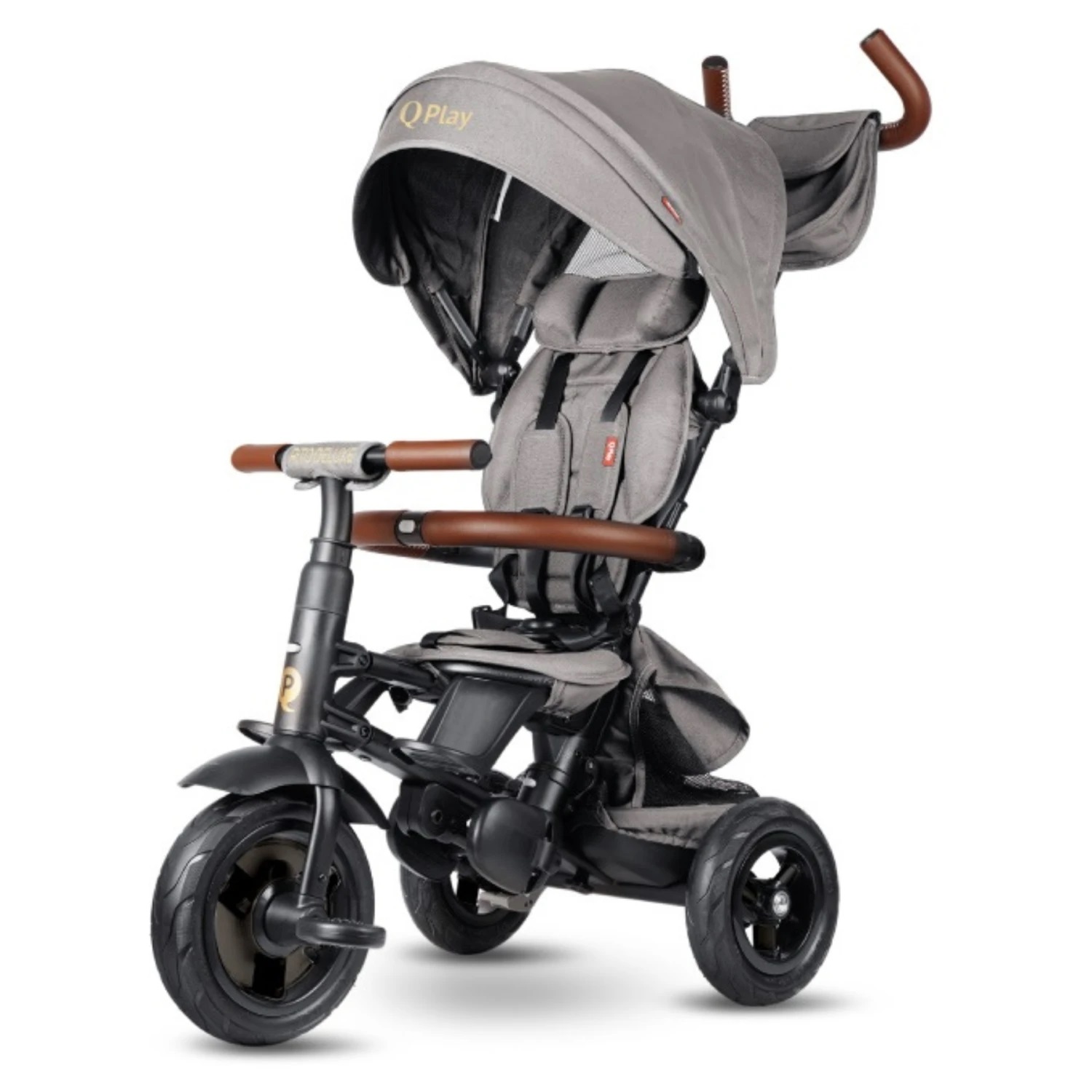 BEBESIT Triciclo Plegable RITO DELUXE Qplay Gris