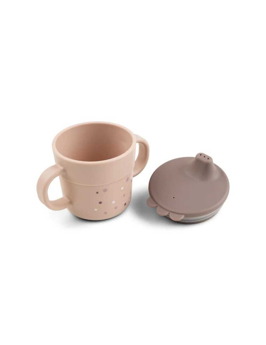 DoneByDeer Vaso con Asas Happy dots Rosa