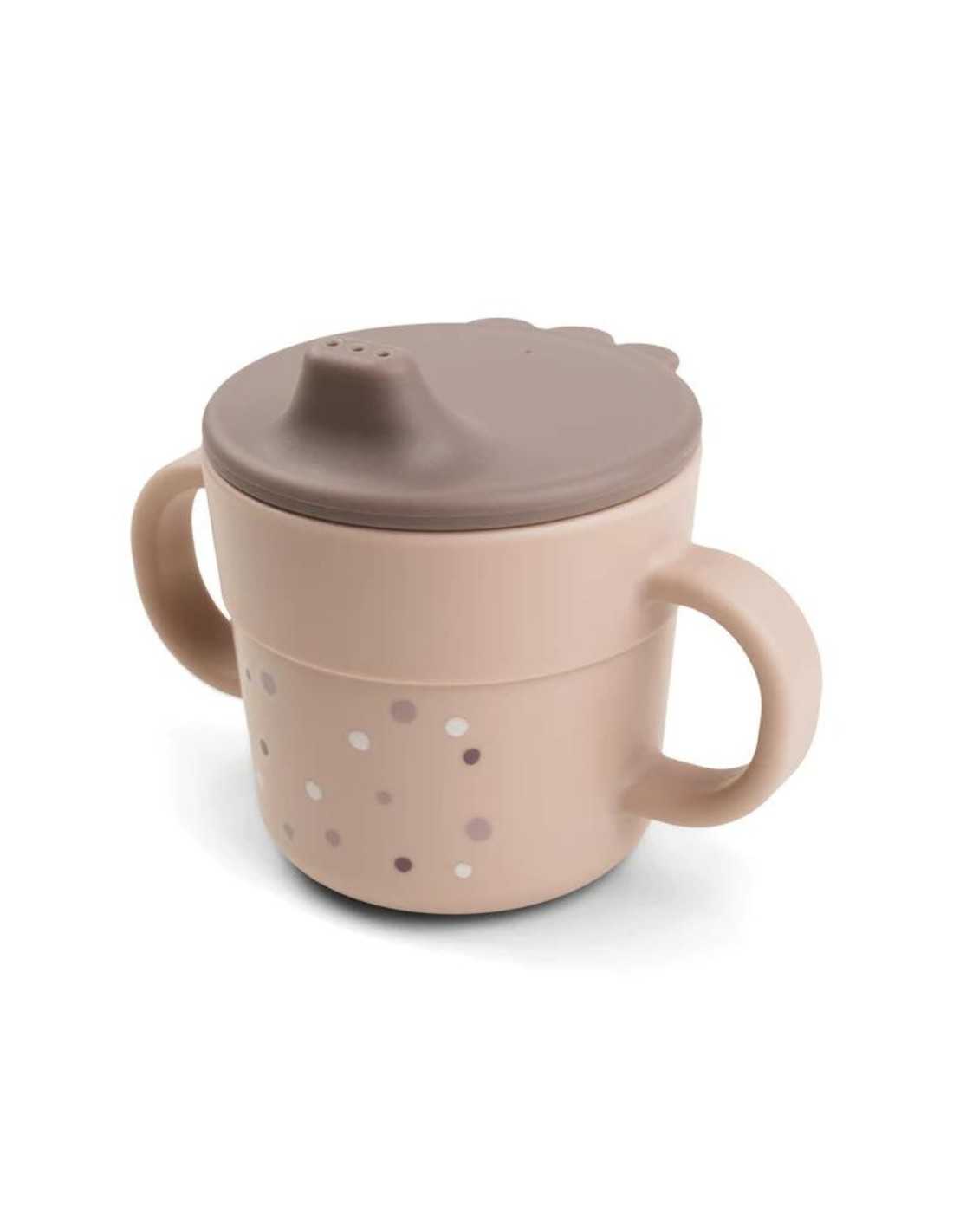 DoneByDeer Vaso con Asas Happy dots Rosa